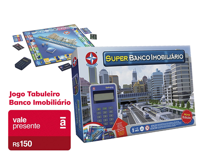 Banco Imobiliário Jogo Tabuleiro Tradicional